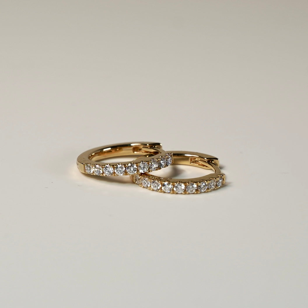 Diamond Hoop Earrings