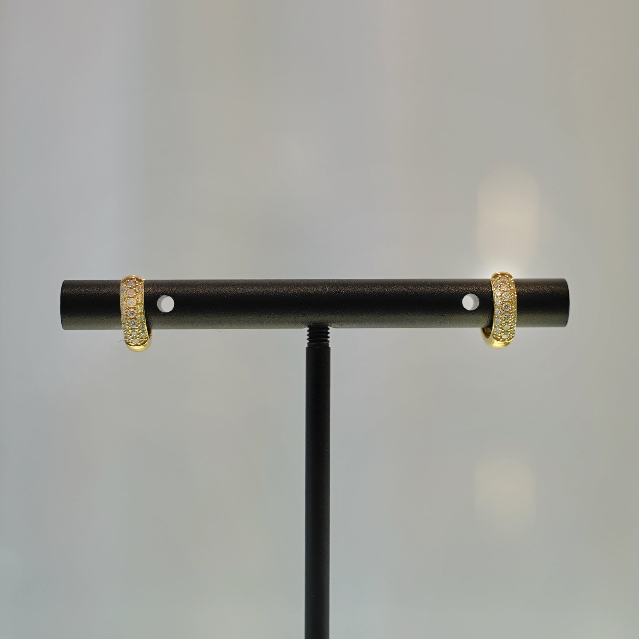 Pavé Diamond Huggie Earrings